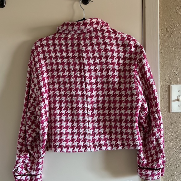 Zara Pink Rhinestone Button Cardigan - Picture 2 of 2